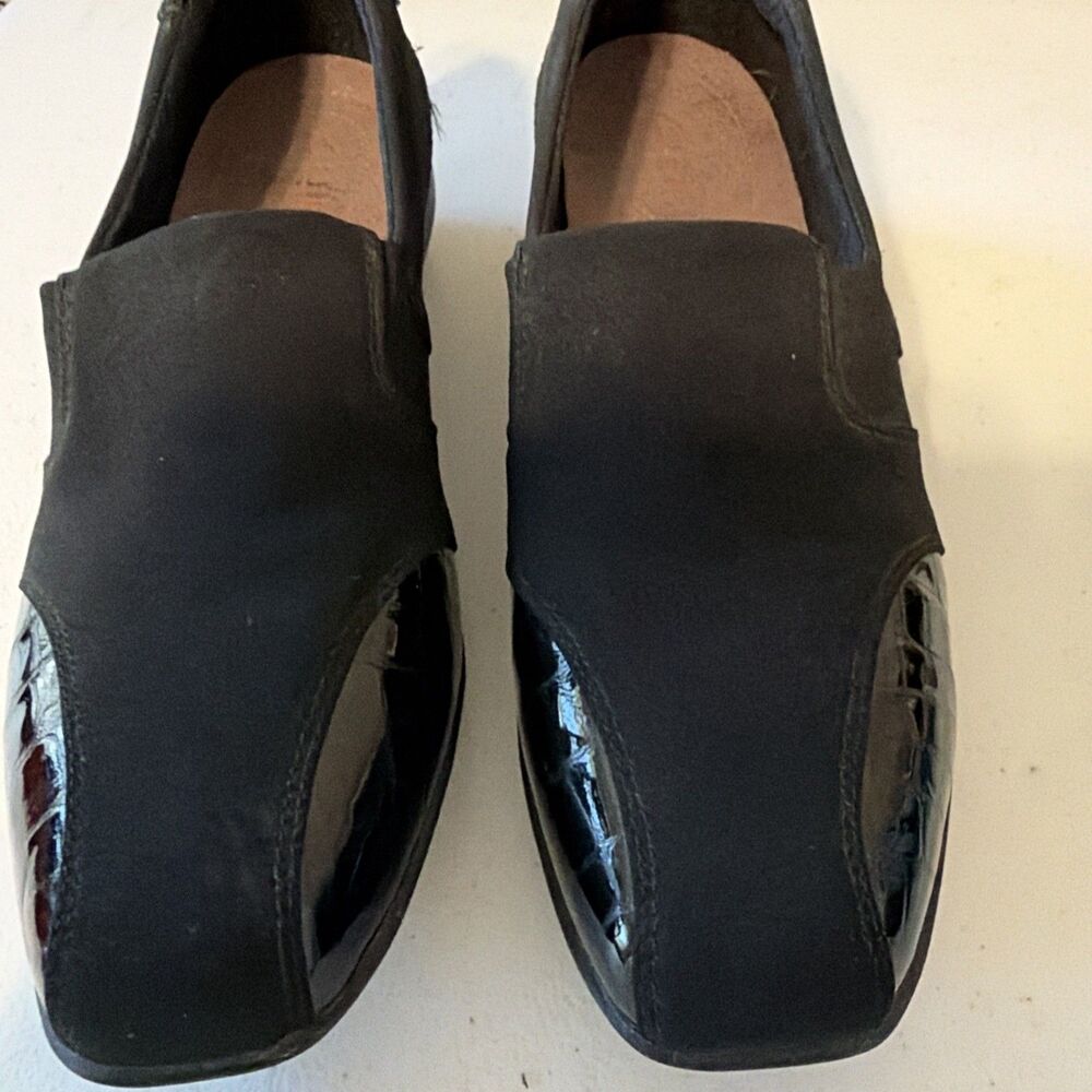 Clarks Everyday Leather Textile Women's Shoes Size 8.5 M Patent Leather Loafer